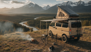 suzuki présente un camping-car 4×4 ultra-compact de seulement 3,4 m, plus accessible qu'une dacia sandero, destiné exclusivement aux marchés hors europe.