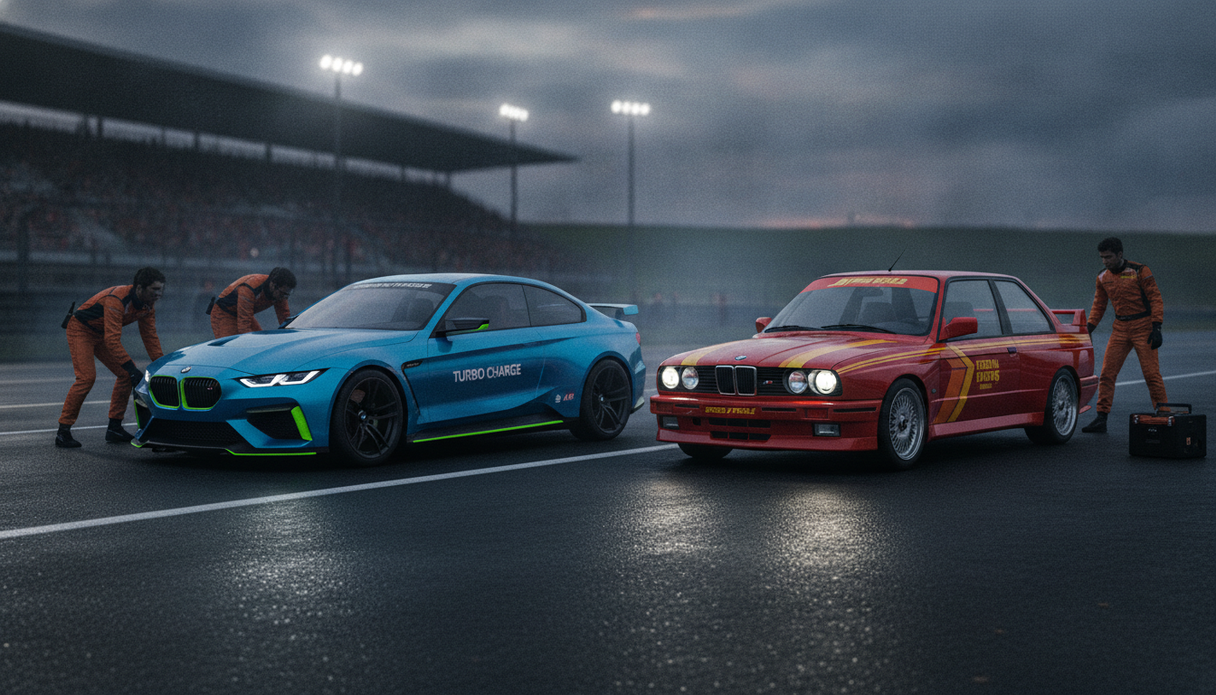 BMW M3 Neue Klasse de 1 000 ch et la légendaire E30 : quand l'innovation futuriste dialogue avec l'icône classique dans une photo emblématique 1 découvrez la bmw m3 neue klasse de 1 000 ch aux côtés de la légendaire e30 dans une photo emblématique où l'innovation futuriste rencontre l'icône classique.