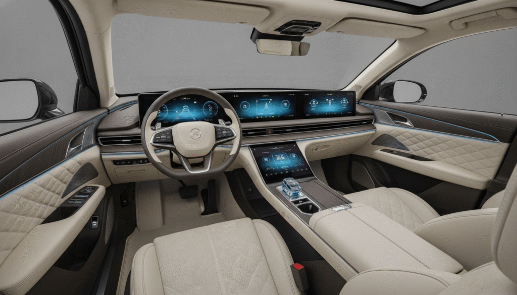 La « Rolls-Royce chinoise » fait sensation en Europe : 897 chevaux, six sièges, cinéma privé à bord et recharge ultra-rapide en 9 minutes 1 découvrez la « rolls-royce chinoise » qui fait sensation en europe avec ses 897 chevaux, six sièges luxueux, un cinéma privé à bord et une recharge ultra-rapide en seulement 9 minutes.