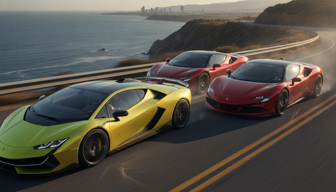 Pendant que Ferrari et Koenigsegg se livrent une bataille acharnée, Lamborghini choisit de s’affranchir des conventions actuelles 1 découvrez comment lamborghini innove en s'affranchissant des conventions, alors que ferrari et koenigsegg s'affrontent dans une bataille intense.