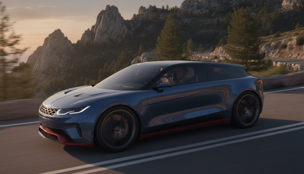 Range Rover révolutionne son image avec un modèle ultra-bas, comparable à une Yaris et à l'allure effilée d'une Alpine A390 plutôt que d'un Porsche Cayenne Coupé 1 découvrez la nouvelle révolution de range rover : un modèle ultra-bas, compact comme une yaris et au design effilé rappelant l'alpine a390, loin du style traditionnel du porsche cayenne coupé.