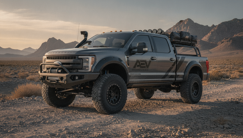 AEV repousse les limites du Ford F-250 pour forger un 4×4 extrême incomparable 1 découvrez comment aev transforme le ford f-250 en un 4×4 extrême inégalé, repoussant les limites de la puissance et de la performance tout-terrain.