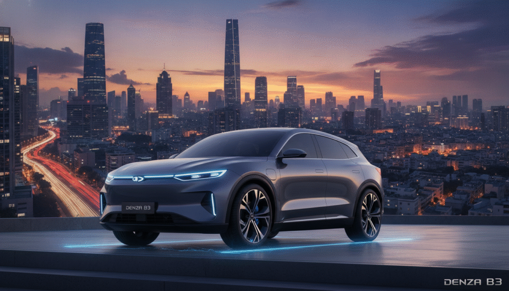 Denza B3 : Le SUV électrique chinois de 326 ch à seulement 18 500 € avec une recharge ultra-rapide en 5 minutes qui révolutionne le marché 1 découvrez le denza b3, suv électrique chinois puissant de 326 ch, proposé à seulement 18 500 €. profitez d'une recharge ultra-rapide en 5 minutes et révolutionnez votre expérience de conduite électrique.