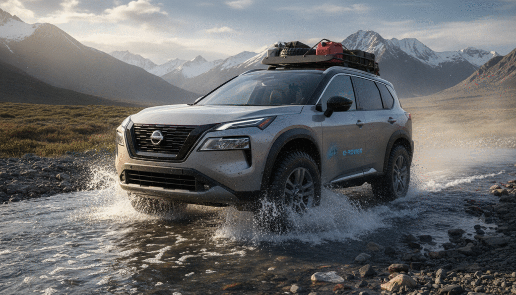 Grâce à la technologie e-POWER et à la transmission intégrale, ce petit SUV Nissan se transforme en un aventurier hybride audacieux, loin du simple véhicule urbain. 1 découvrez le petit suv nissan e-power avec transmission intégrale, un hybride audacieux alliant technologie avancée et polyvalence pour partir à l'aventure au-delà de la ville.