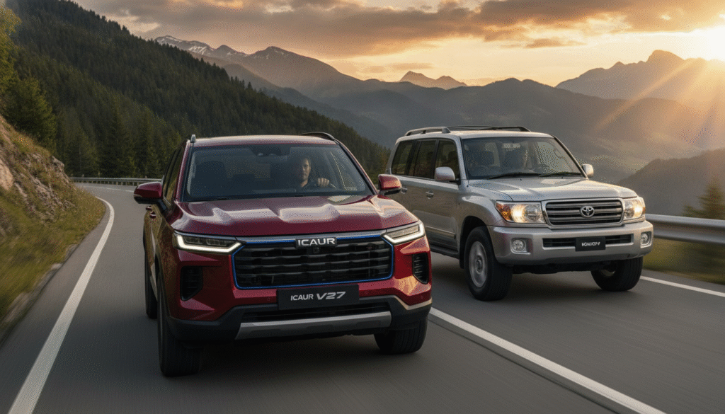 L'arrivée en Europe du 4x4 hybride chinois iCaur V27 : un nouveau challenger face au Toyota Land Cruiser 1 découvrez le 4x4 hybride chinois icaur v27, nouvel arrivant en europe, qui promet de rivaliser avec le légendaire toyota land cruiser grâce à ses performances innovantes et son design robuste.