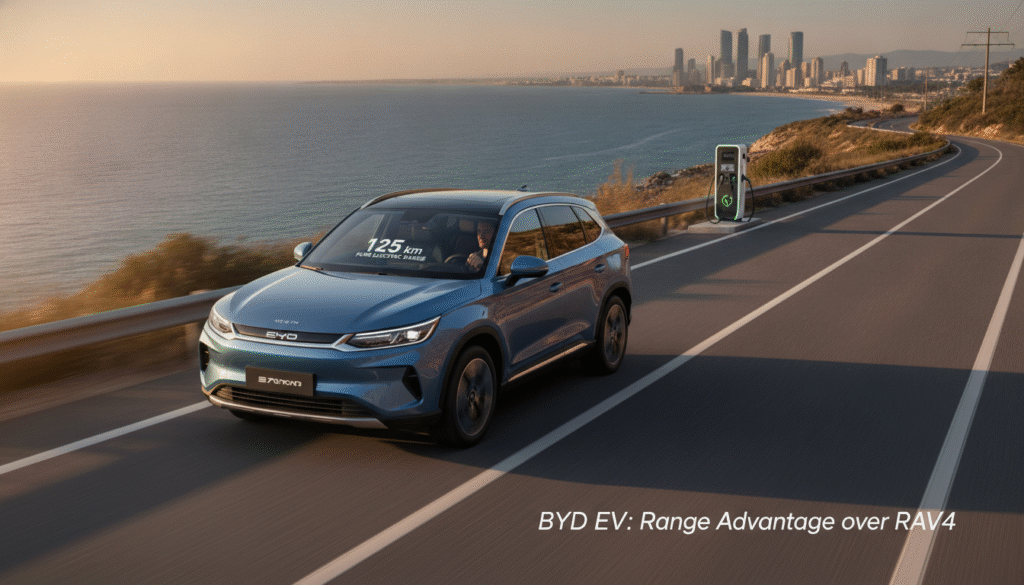 Le RAV4 BYD revendique 125 km en mode électrique sans essence : l’atout majeur du nouveau rival chinois face au SUV japonais le plus populaire d’Europe 1 découvrez le nouveau rav4 byd, un suv chinois qui offre jusqu'à 125 km d'autonomie en mode électrique sans utiliser d'essence, une innovation majeure face au suv japonais le plus populaire d'europe.