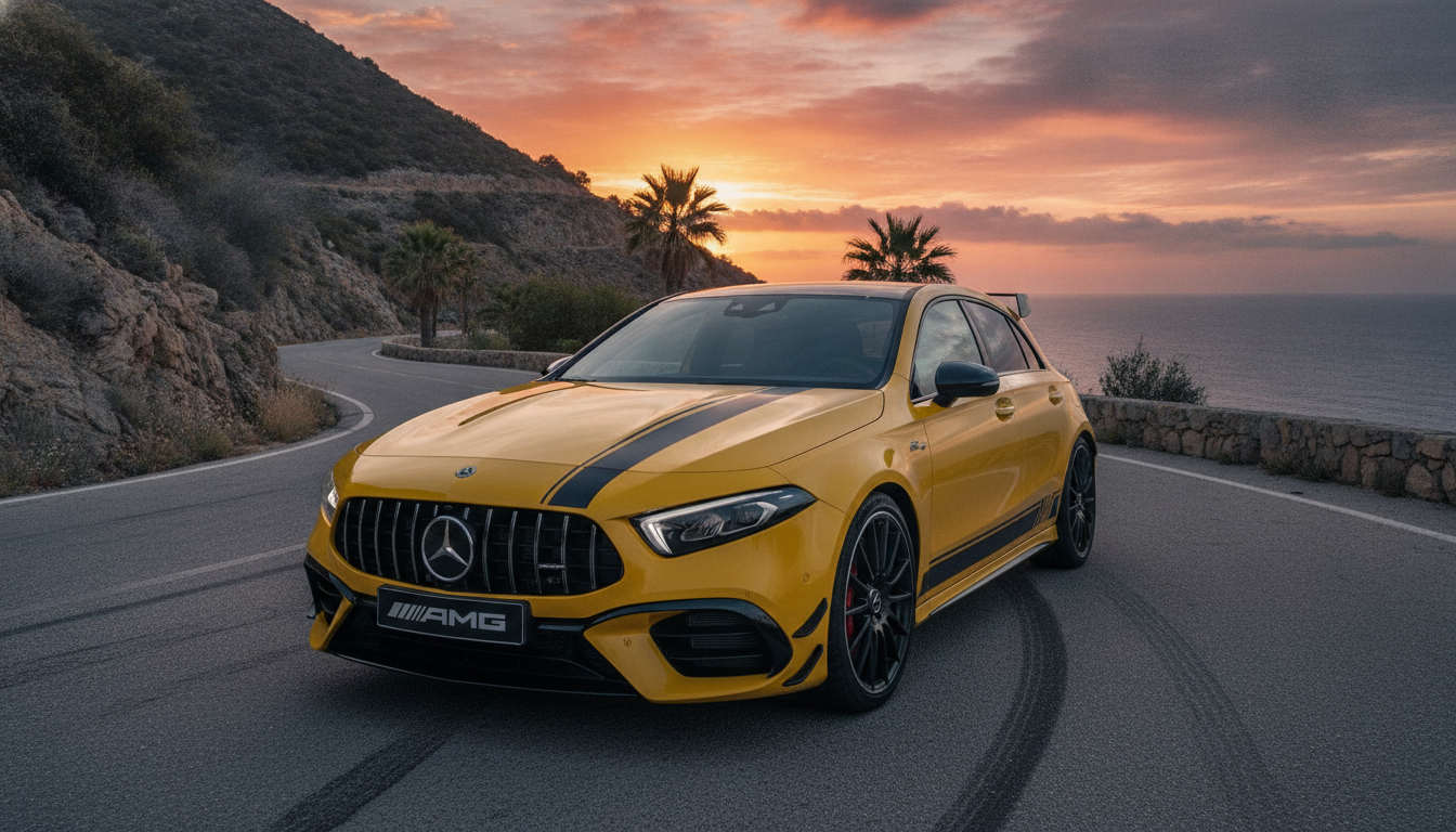 Mercedes-AMG A 45 S Final Edition : 421 chevaux pour une ultime explosion de puissance 1 découvrez la mercedes-amg a 45 s final edition, une sportive compacte d'exception avec 421 chevaux pour une performance ultime et une expérience de conduite explosive.