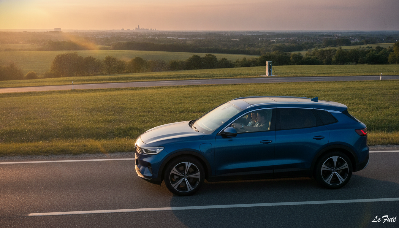 Profitez jusqu'au 31 août : ce SUV électrique familial propose 394 km d'autonomie et une offre exceptionnelle à 219 €/mois sans apport 1 découvrez ce suv électrique familial avec 394 km d'autonomie, disponible jusqu'au 31 août à seulement 219 €/mois sans apport. profitez d'une offre exceptionnelle pour allier confort et écologie.