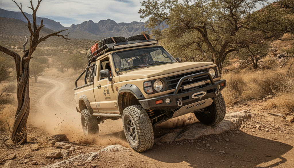 Santana 400D : le 4x4 emblématique espagnol revient en pick-up diesel 190 ch pour rivaliser avec le Hilux 1 découvrez le retour du santana 400d, le 4x4 emblématique espagnol, désormais en version pick-up diesel de 190 ch. un concurrent sérieux face au toyota hilux, alliant robustesse et performance pour les amateurs de tout-terrain.