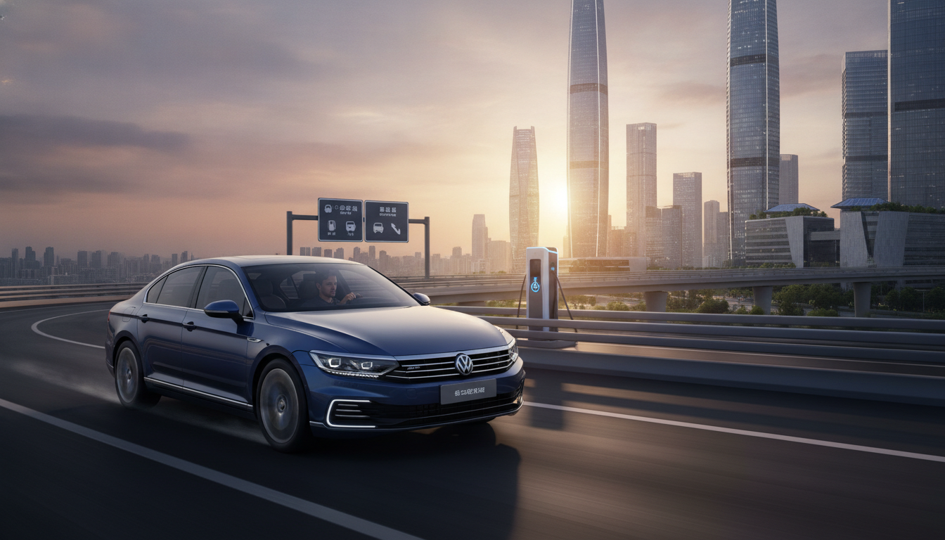 Volkswagen lance en Chine une hybride rechargeable compacte comme une Passat, à seulement 11 500 € et plus de 2 000 km d'autonomie 1 volkswagen présente en chine une nouvelle hybride rechargeable compacte, comparable à une passat, offrant plus de 2 000 km d'autonomie pour seulement 11 500 €.