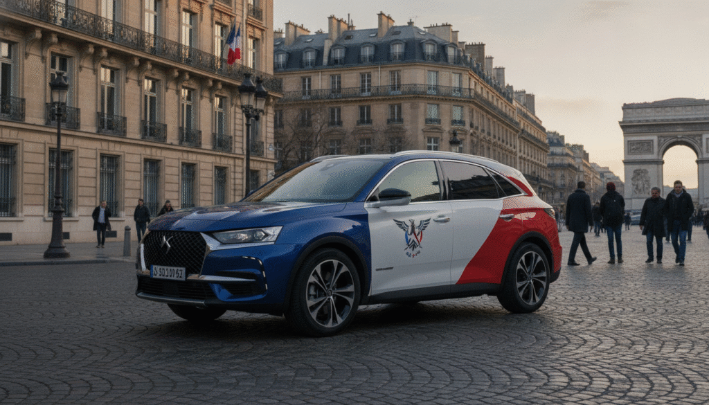 Zoom sur le SUV présidentiel inédit qu’Emmanuel Macron a sélectionné pour remplacer sa DS officielle 1 découvrez le suv présidentiel inédit choisi par emmanuel macron pour remplacer sa ds officielle, alliant modernité, sécurité et élégance pour la présidence française.