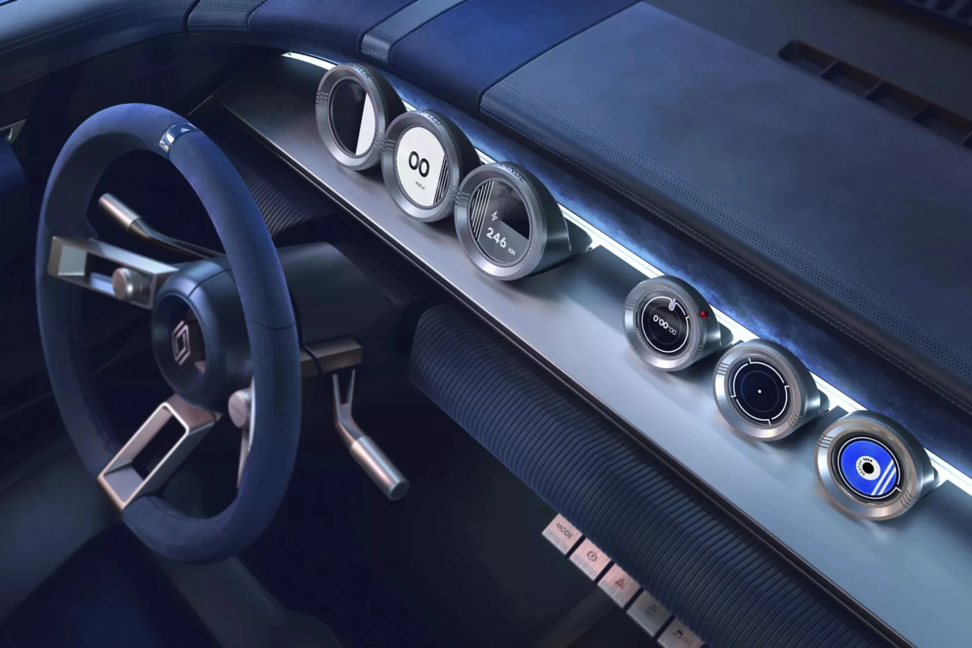 Cette incroyable R8 Gordini fait son grand retour : découvrez le coupé électrique du futur ! 1 Interieur Renault 8 Gordini