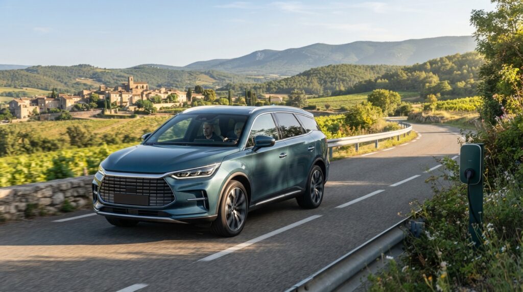 BYD lance en Europe un grand SUV hybride 7 places de 408 ch, capable de parcourir près de 120 km en mode électrique 1 byd lance en europe un grand suv hybride de 408 ch à 7 places, capable de parcourir près de 120 km en mode électrique.
