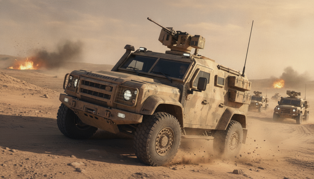 Defender Wolf II : le 4x4 introuvable prêt à devenir le nouveau pilier militaire de l'armée britannique 1 découvrez le defender wolf ii, le 4x4 introuvable et robuste, prêt à devenir le nouveau pilier de l'armée britannique grâce à sa puissance et sa fiabilité sur tous les terrains.