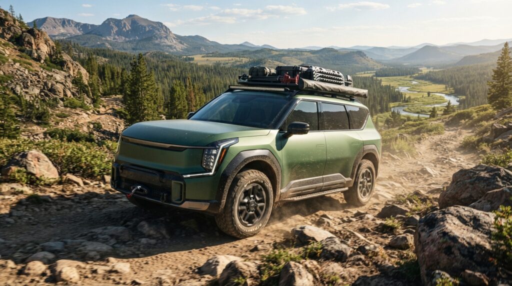Kia brevète un SUV tout-terrain au look radical, inspiré d’un EV9 pas comme les autres 1 kia imagine un suv tout-terrain au design radical, inspiré d’une interprétation inédite de l’ev9. découvrez les détails de ce brevet audacieux.