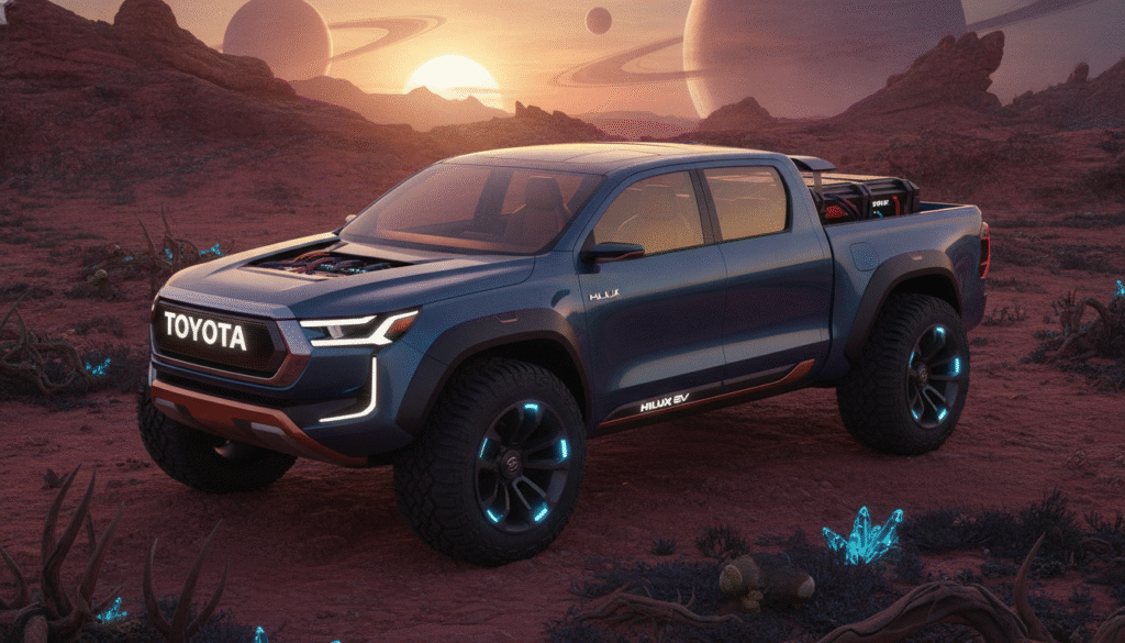 Le Toyota Hilux passe à l'électrique en 2028 : une révolution majeure pour le pick-up le plus robuste au monde 1 découvrez la révolution électrique du toyota hilux prévue pour 2028, alliant robustesse légendaire et technologie durable pour le pick-up le plus fiable au monde.