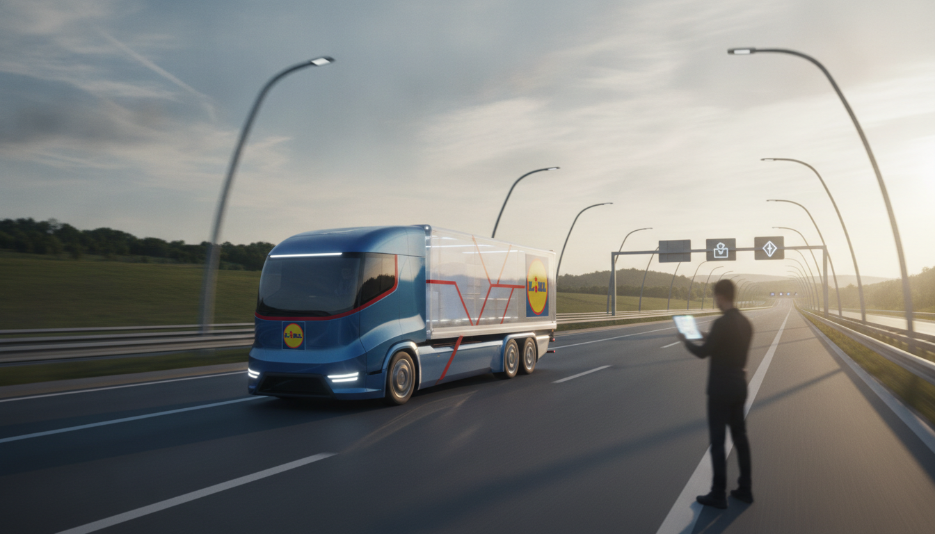 Lidl inaugure un camion autonome révolutionnaire sans cabine ni chauffeur, réalisant déjà ses premières livraisons sur routes ouvertes – un pas décisif vers l’avenir du transport 1 lidl lance un camion autonome sans cabine ni chauffeur, effectuant ses premières livraisons sur routes ouvertes, marquant une avancée majeure vers le futur du transport.