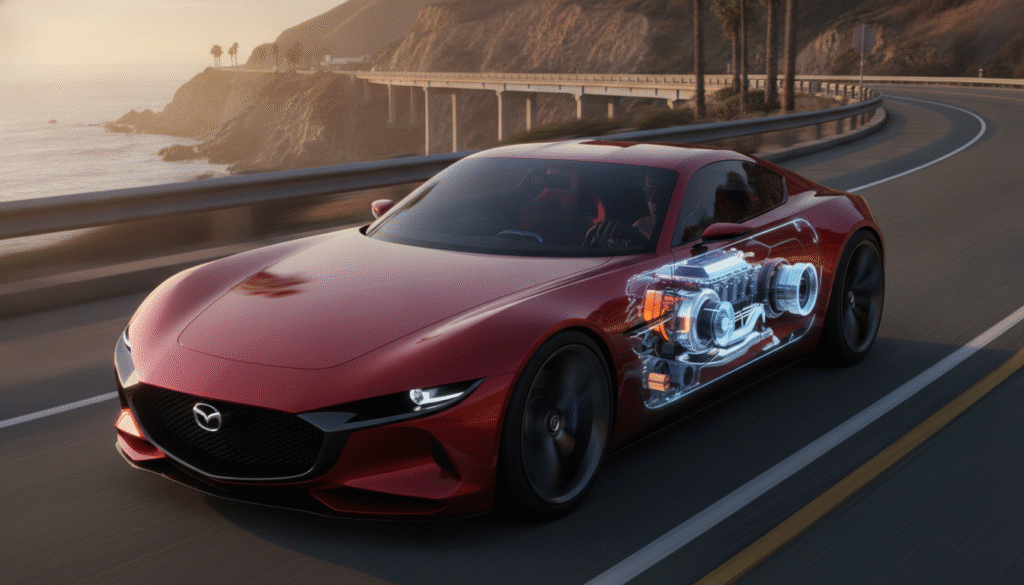 Mazda ressuscite son moteur rotatif avec un nouveau brevet intégrant un turbo révolutionnaire 1 mazda réinvente son moteur rotatif en déposant un nouveau brevet intégrant un turbo révolutionnaire, promettant performance et innovation technologique.