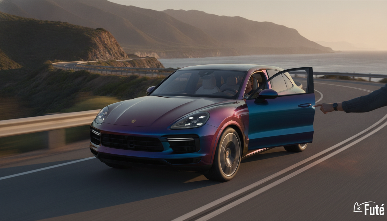 Porsche Cayenne Électrique 2027 : 105 teintes inédites et des portes à ouverture autonome 1 découvrez la nouvelle porsche cayenne électrique 2027 avec 105 teintes inédites et des portes à ouverture autonome pour une expérience innovante et personnalisée.