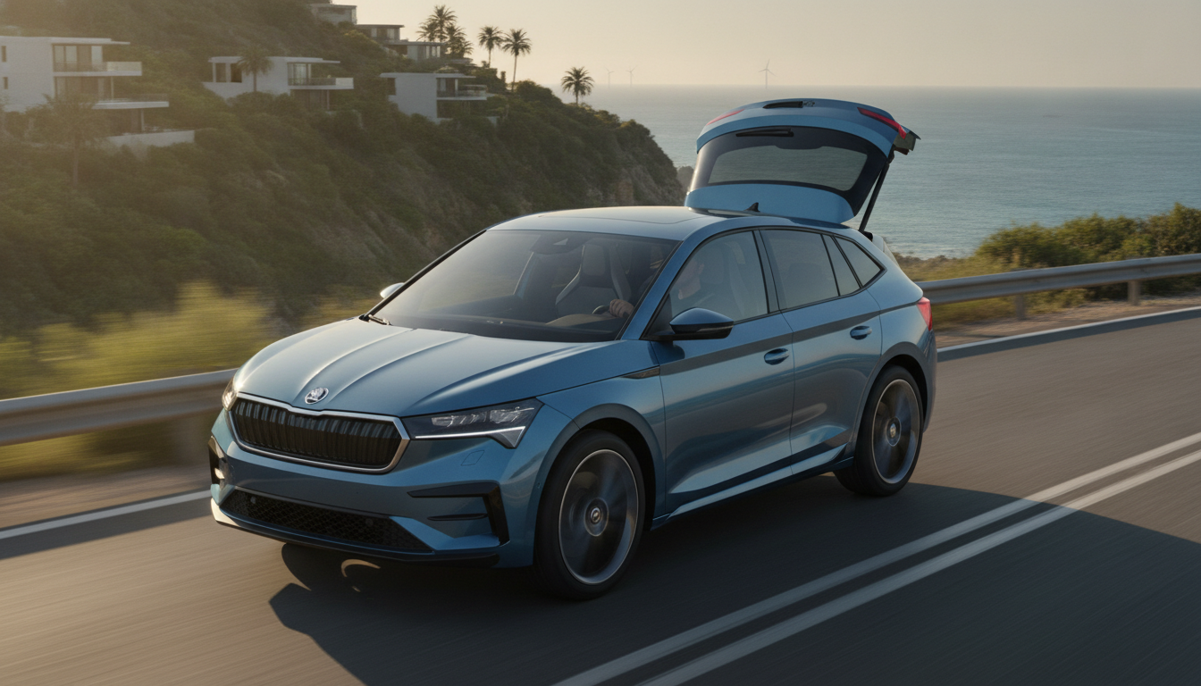 Skoda Epiq : Compact SUV électrique de 4,17 m avec un coffre généreux de 475 litres et une autonomie WLTP de 441 km 1 découvrez la skoda epiq, un suv compact électrique de 4,17 m alliant design, espace avec un coffre généreux de 475 litres, et une autonomie wltp impressionnante de 441 km pour des trajets sereins.