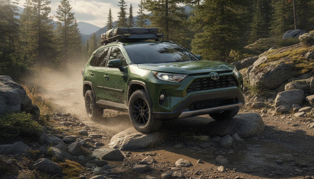Toyota RAV4 2027 : son hybride 4x4 innove avec des modes tout-terrain pour dompter la nature 1 découvrez le toyota rav4 2027, un hybride 4x4 innovant équipé de modes tout-terrain avancés pour conquérir tous les terrains et dompter la nature avec puissance et efficacité.