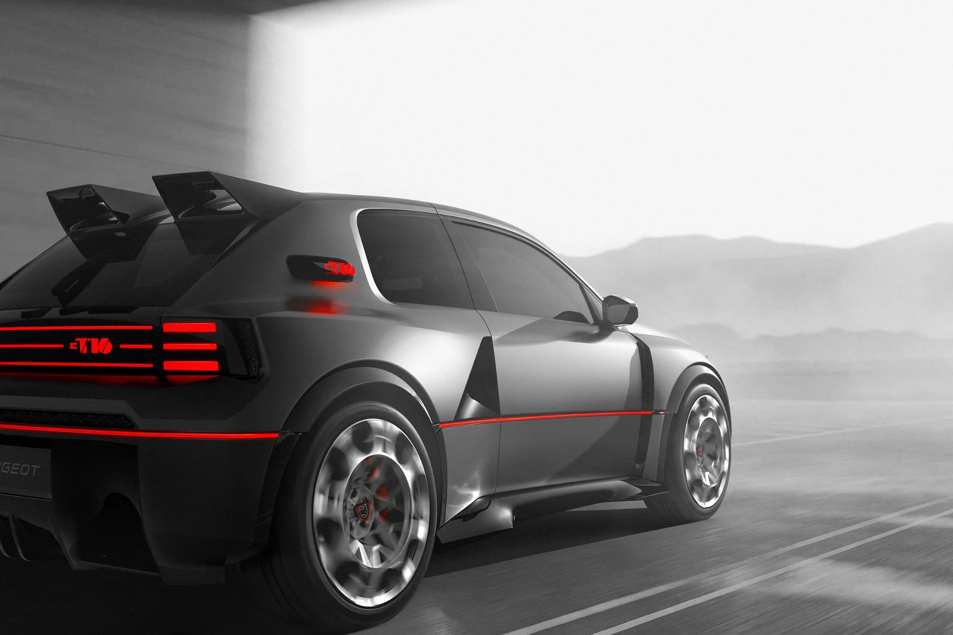 Cette incroyable voiture électrique inspirée de la légendaire Peugeot 205 va vous émerveiller ! 1 Peugeot E T16 Concept Car 205 T16 (3)