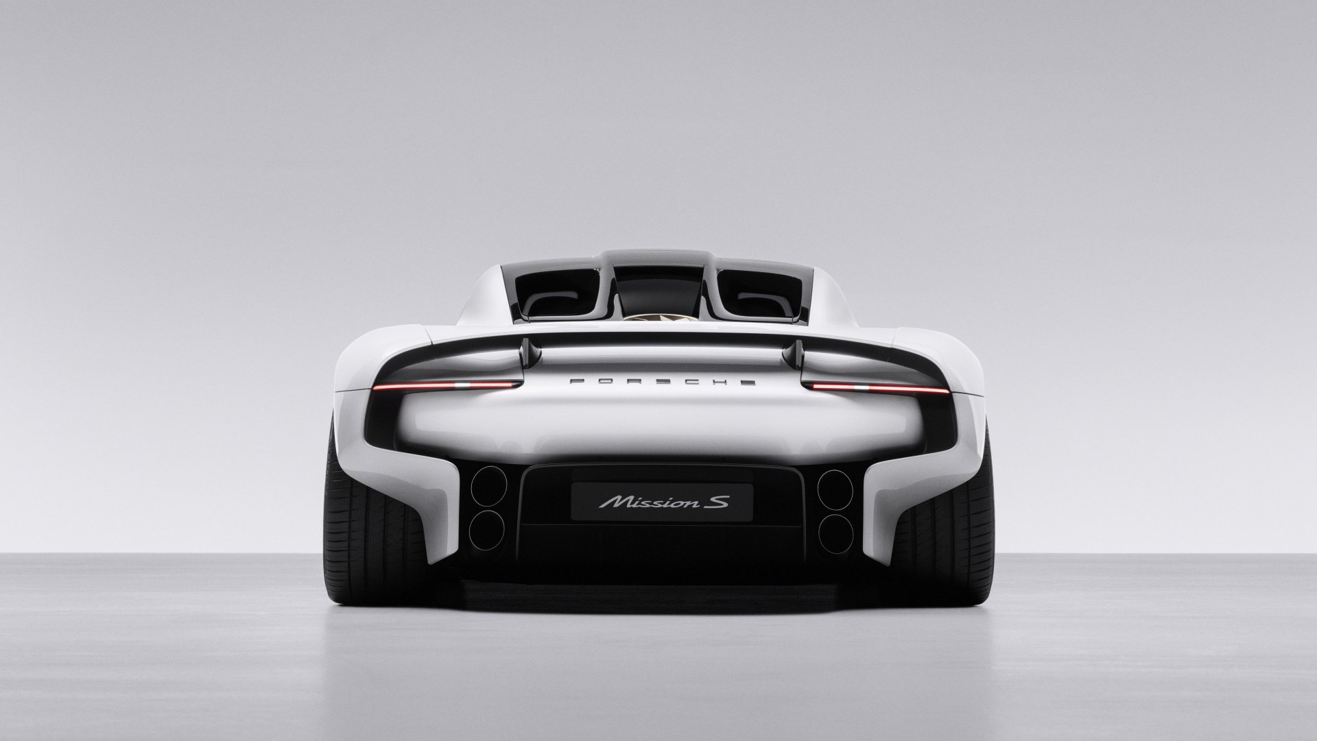 Découvrez cette supercar Porsche Mission S : un hommage saisissant aux légendes de la marque ! 1 Porsche Mission S (arrière)