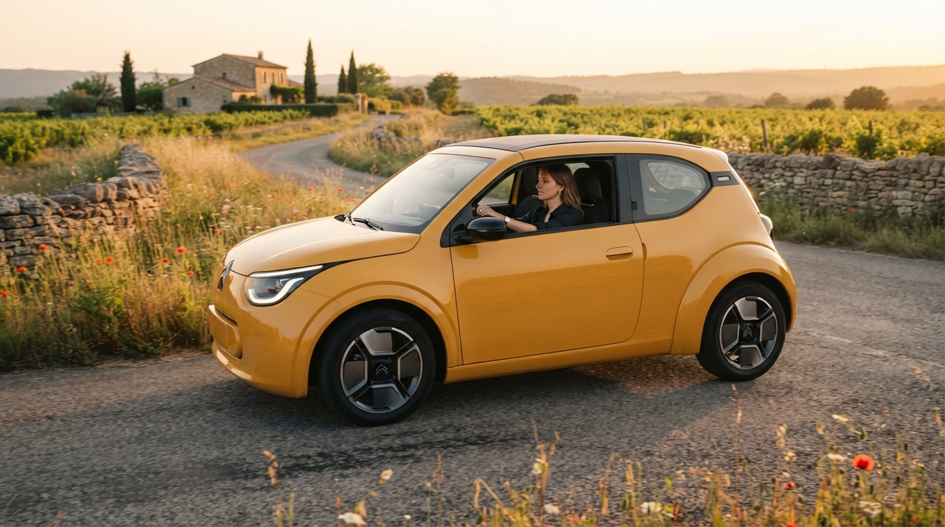 un concept de citroën 2 cv électrique fait revivre l’esprit d’une voiture simple et abordable, entre nostalgie, mobilité durable et design rétro.