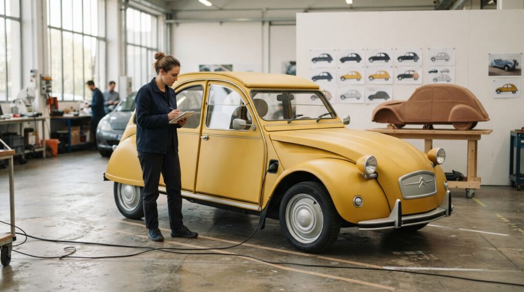 Citroën 2 CV électrique : un documentaire plonge dans les 16 mois de conception du concept 1 un documentaire retrace les 16 mois de conception du concept de citroën 2 cv électrique et dévoile les coulisses de ce projet inspiré d’une icône.