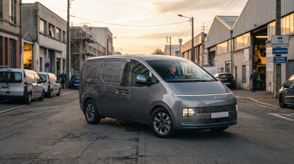 Hyundai Staria Cargo électrique : jusqu’à 450 km d’autonomie et une tonne de charge utile 1 découvrez le hyundai staria cargo électrique : jusqu’à 450 km d’autonomie et une tonne de charge utile pour répondre aux besoins des professionnels.
