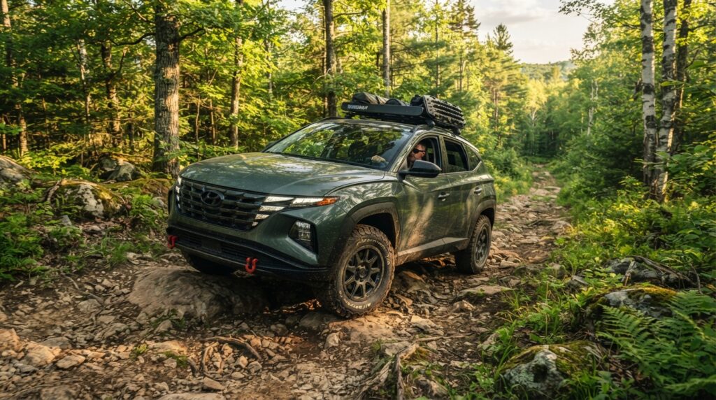 Hyundai surélève le Tucson à 210 mm pour l’aventure, mais réserve le XRT Pro aux marchés hors d’Europe 1 hyundai porte la garde au sol du tucson à 210 mm pour partir à l’aventure, mais le xrt pro reste réservé aux marchés hors d’europe.