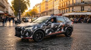 le škoda epiq sportline affirme son caractère avec un style plus sportif. découvrez ce suv électrique compact avant sa première au mondial de paris.